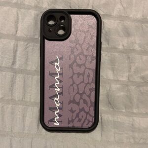 Purple Leopard Print Phone Case